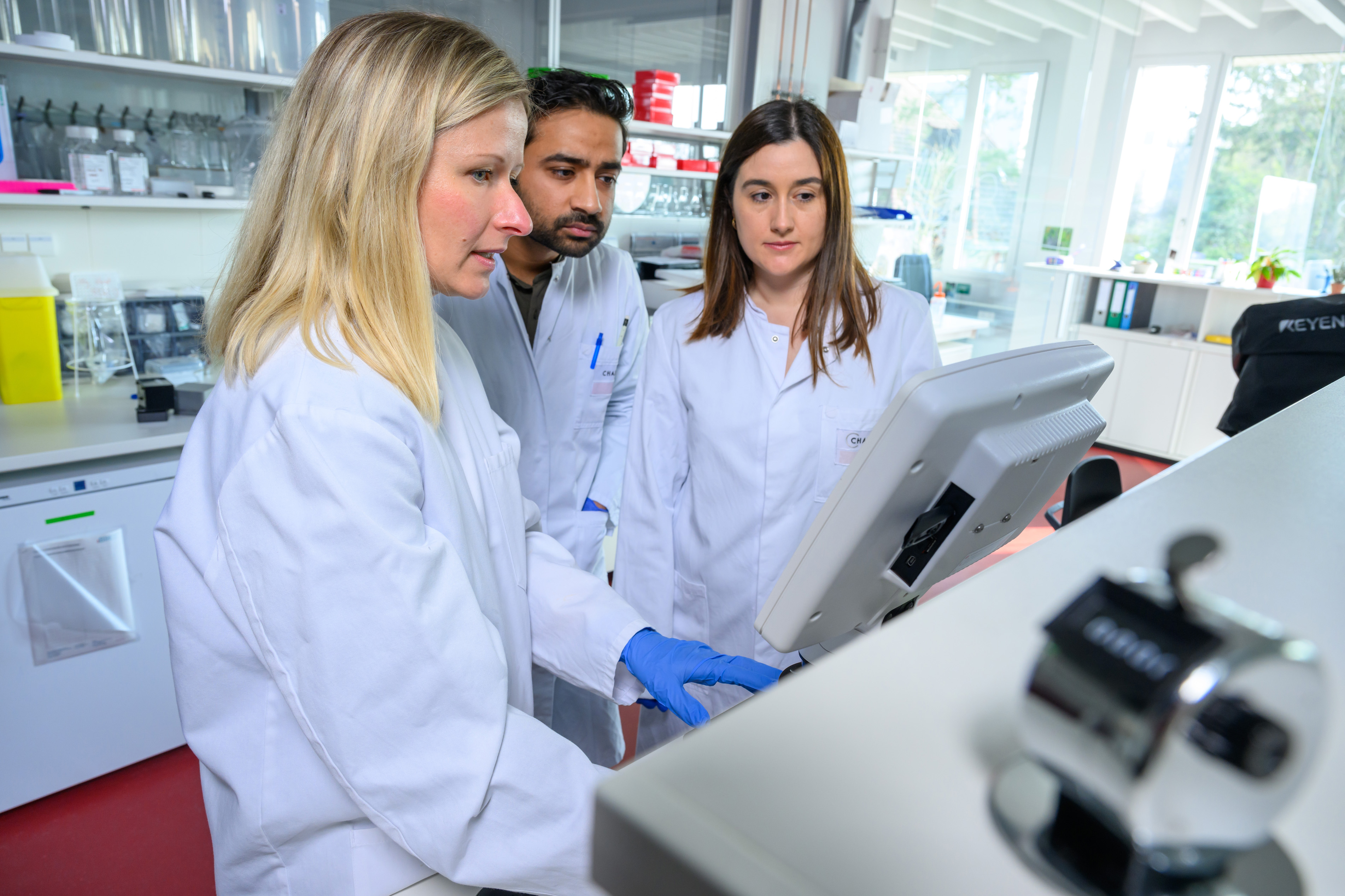 Research and innovation in a lab